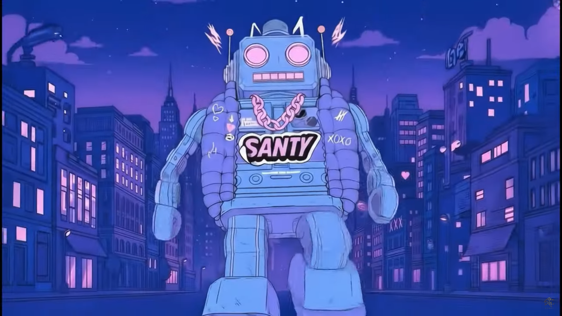 Perreo Clásico - Santy - (Visualizer)